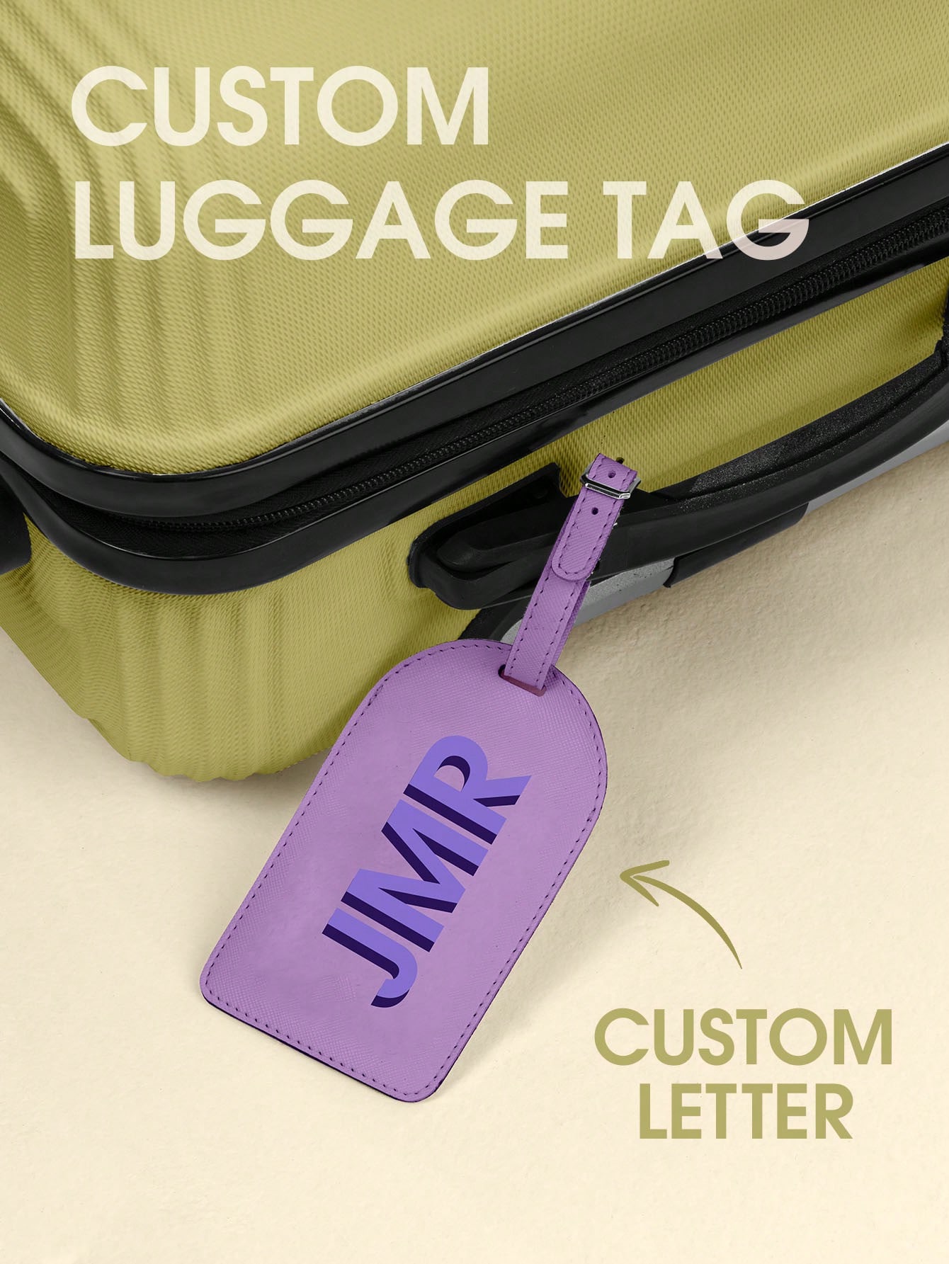 Label Maker - Personalisierter Kofferanhänger mit Initialen, individueller Buchstaben-Anhänger