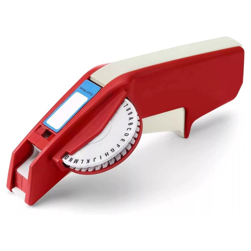 Label Maker - VEHO-DIY Manueller Etikettenpräger, Handliches Etikettierwerkzeug, Beschriftungswerkzeug,