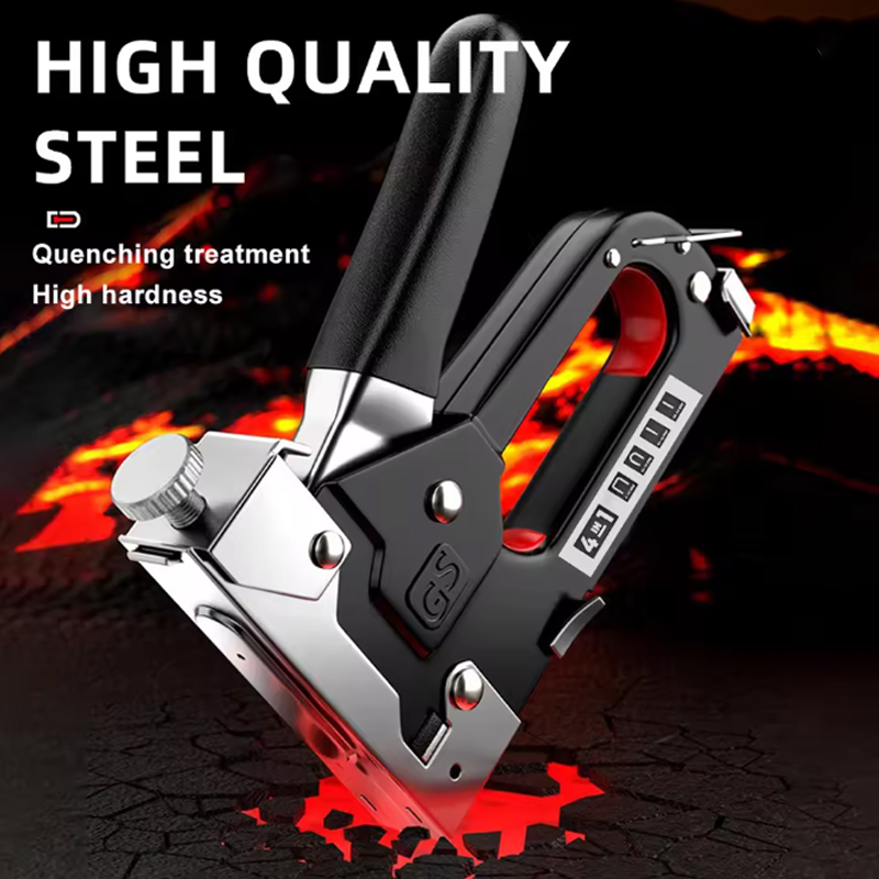 Stapler Heavy Duty - Handgenähte DIY-Möbelpistole, Vier-in-Eins-genähte Pistole mit Innendekoration,