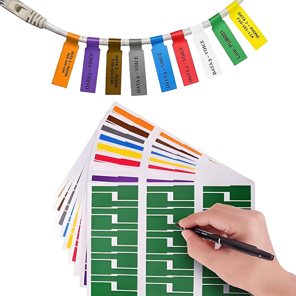 Label Maker - Wasserdichte Kabeletiketten, Etiketten zum Beschriften, Handschrift-Kabeletiketten,