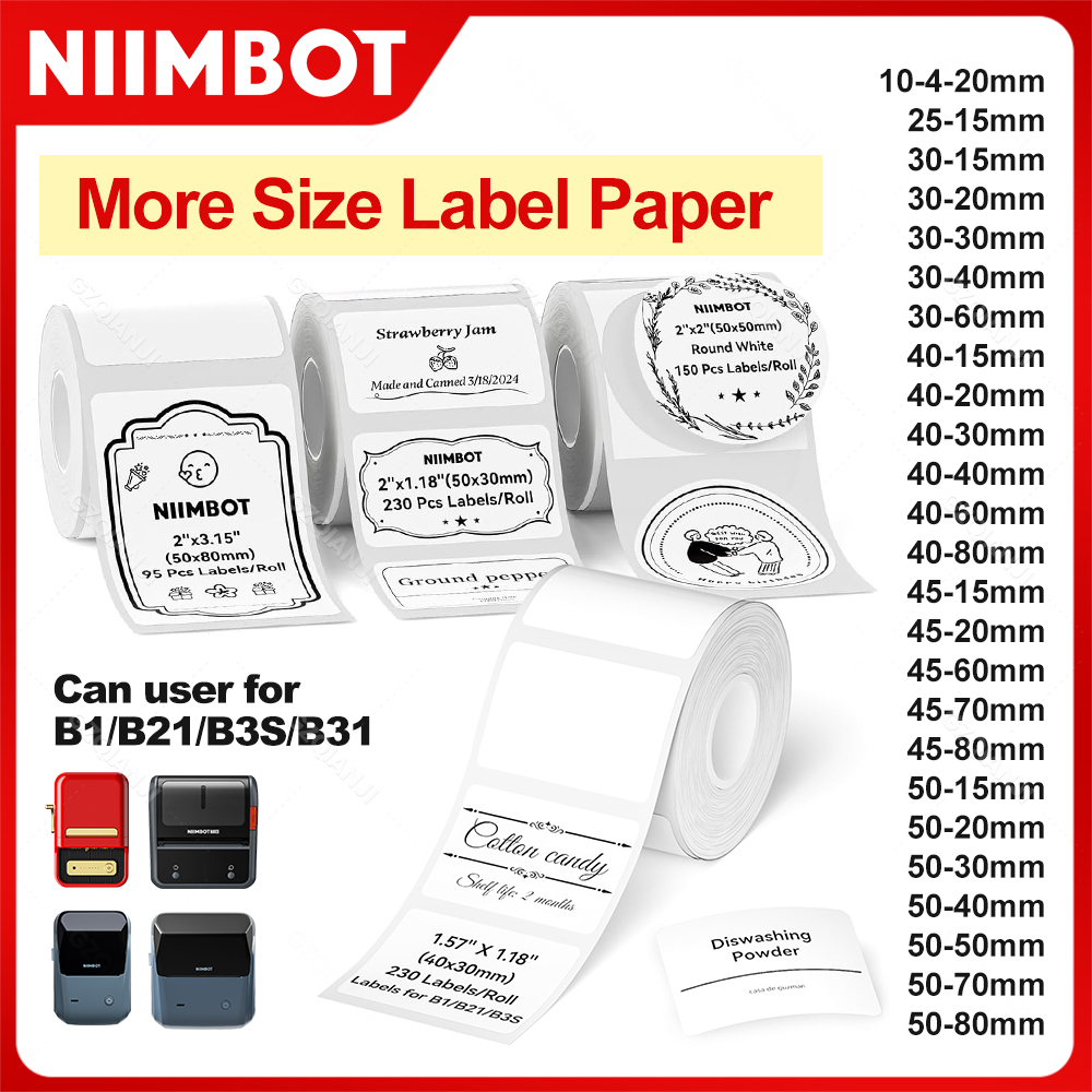 Niimbot 1 Rolle B1 weißes Aufk – Label Maker Bewertung und Preis